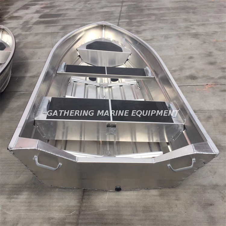 Aluminum Boat Fishing Rowing Durable Boat Aluminium-Alloy Hull