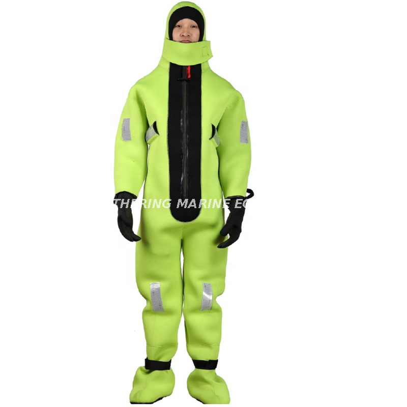 Survival Suit Mairne Cold Water Immersion Suit with Seperated Five Fingers Gloves
