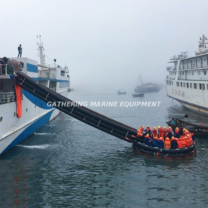  Inclined Type Single Passage Chute Marine Evacuation System